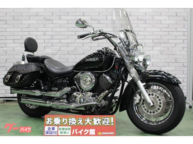 ドラッグスター１１００クラシック　２００６年モデル　デイトナ製サイレンサー　スクリーン　サイドバッグ　バックレスト