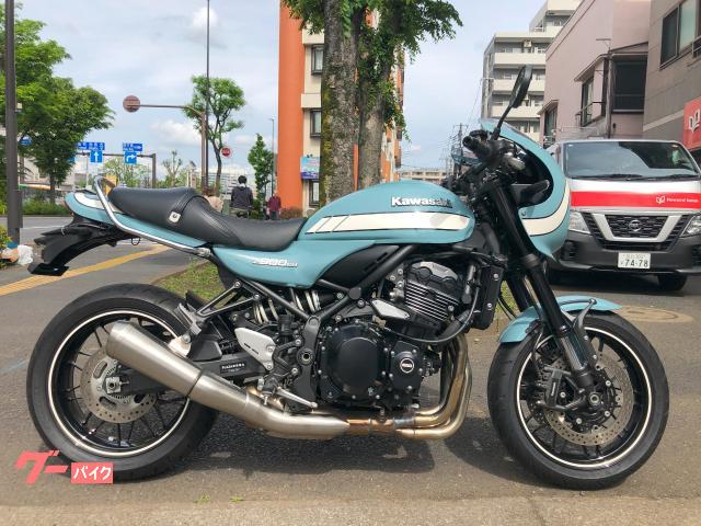 Ｚ９００ＲＳカフェ　ファントムブルー　ＥＴＣ２．０　ＵＳＢ２口　純正グラブバー　タンクパッド　エンジンスライダー　トラコン搭載