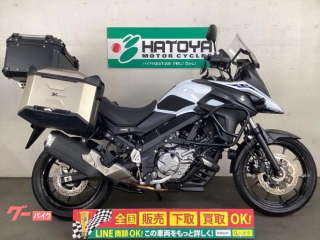 Ｖ−ストローム６５０　２０２１年モデル　ヘプコ＆ベッカーサイドケース　タンクガード　フォグランプなどカスタム多数