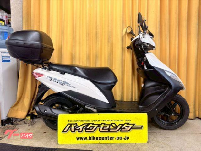 アドレス１２５　ＤＴ１１Ａ　２０２０年モデル　パールグレイスフルホワイト　グリップヒーター　ウィンドスクリーン　リアボックス