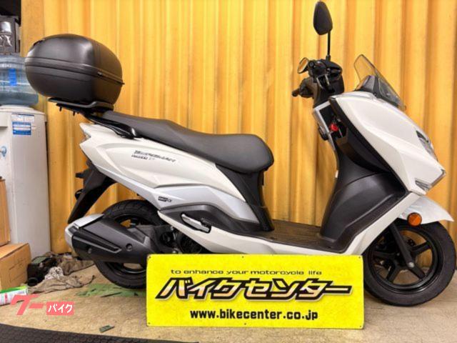 バーグマンストリート125EX EA23M 2023年モデル パールミラージュホワイト リコールSPメーター交換済 新品リアBOX