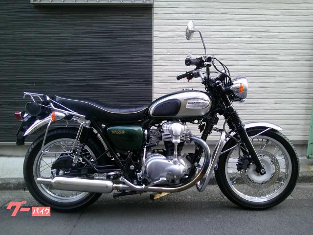 Ｗ６５０　ポッシュ製アップハンドル仕様　ビート製フルエキ　ＵＳＢ電源　ＥＴＣ　純正エンジンガード　純正リアキャリア　最終型