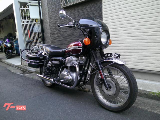カワサキ W650 W3カラー アップハンドル仕様 デイトナ製
