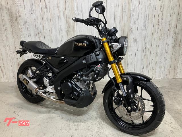 YAMAHA XSR155 ヨシムラマフラー付きその他カスタム多数 ヤマハ XSR155 逆車 2015年式モデル カスタムハンドル