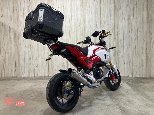 ホンダ グロム JC75 OVERマフラー シート張替え リアキャリア ホンダ グロム JC75 OVERマフラー シート張替え リアキャリア