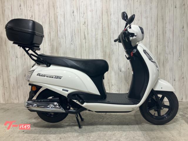 アドレス１２５　ＤＰ１２Ｈ　ワンオーナー車　リアキャリア＆リアボックス