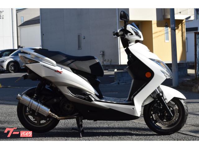 シグナスX SR BEAMSマフラー LEDヘッドライト ステップボードフェンダーレス メッキカバー サイドスタンド