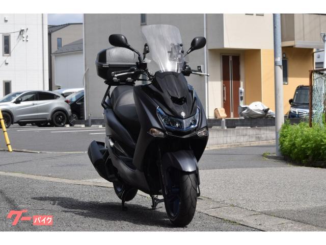 ライトカスタム‼︎【YAMAHA マジェスティ】リアBOX付き‼︎  ブラック‼︎ ヤマハ マジェスティS ワンオーナー タイヤ新品 リアボックス