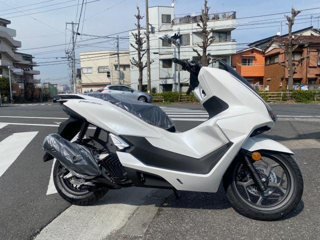 自賠責2年付き　白　pcx ホンダ PCX (ホワイトII) 2017年 8740Km 124cc 自賠責保険無し 支払
