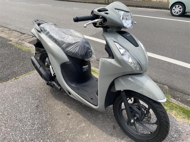 もも★4本　B品/オーストリッチ グレー ホンダ Dio110・ベーシック 2023年モデル パール