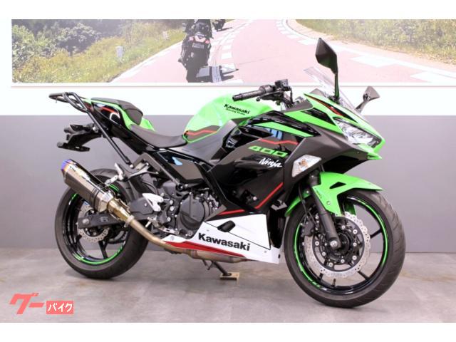 Ｎｉｎｊａ　４００　ＫＲＴ−ＥＤＩＴＩＯＮ　ＥＴＣ２．０　ＢＥＥＴ製Ｓ／Ｏサイレンサー　リアキャリア　ＤＣソケット　マルチバー