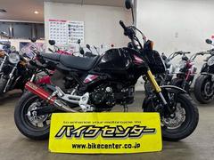 ホンダ　グロム　ＡＢＳ　２０２３年モデル　ブラックメタリック　ワンズ管ＳＰフルエキマフラー　フェンダーレス　ワンオーナー　インジェクション