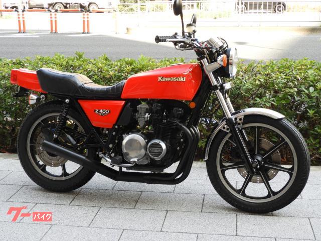 Ｚ４００ＦＸ　国内　Ｅ１モデル１９７９年　社外ワンピースマフラー　シート加工　フェンダーレス付き