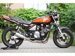カワサキ　ＺＥＰＨＹＲχ　ファイナルエディション　火の玉カラー　モリワキチタンモナカマフラー　アクティブラウンドオイルクーラーサイド廻し