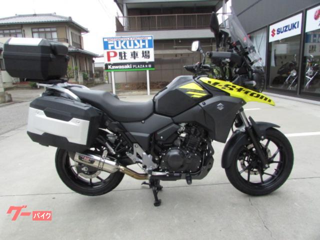 Ｖ−ストローム２５０　２０１７年モデル　ヨシムラスリップオンマフラー　ＥＴＣ　純正パニアケース　グリップヒーター