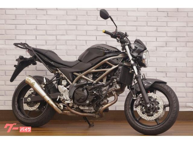 SV650 SP忠男メガホンマフラー ETC&ドラレコ リアキャリア装備