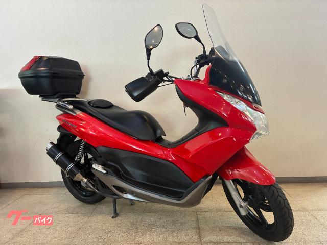 PCX150 ロングスクリーン 社外マフラー リヤトランクグラブバー