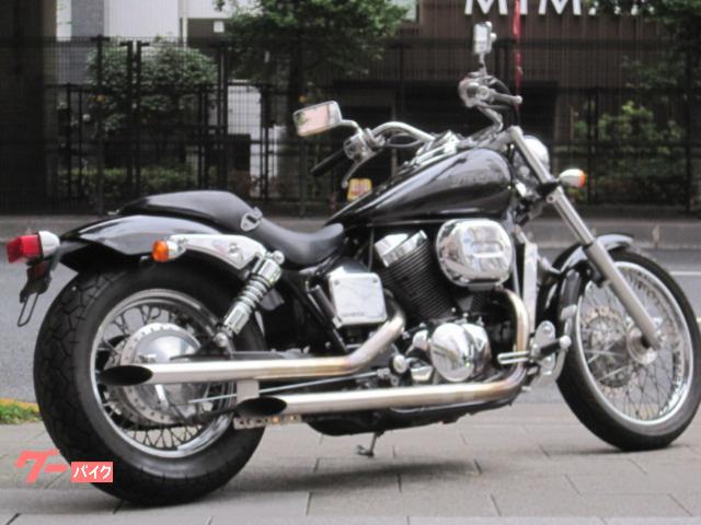 ホンダ シャドウスラッシャー スラッシュカットマフラー ライト