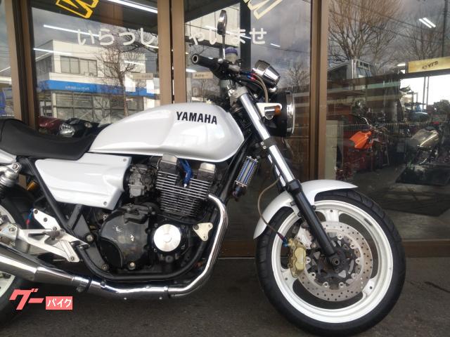 YAMAHA XJR400 4HM 45cm ホワイト ヤマハ XJR400 4HM 1993年 リペイント ウィンカー バック