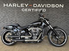 ＨＡＲＬＥＹ−ＤＡＶＩＤＳＯＮ　ＦＸＢＲＳ　ソフテイル　ブレイクアウト１１４　鏡面コーティング　ジキル＆ハイドマフラー　サイドナンバー　ＨＤ認定中古車
