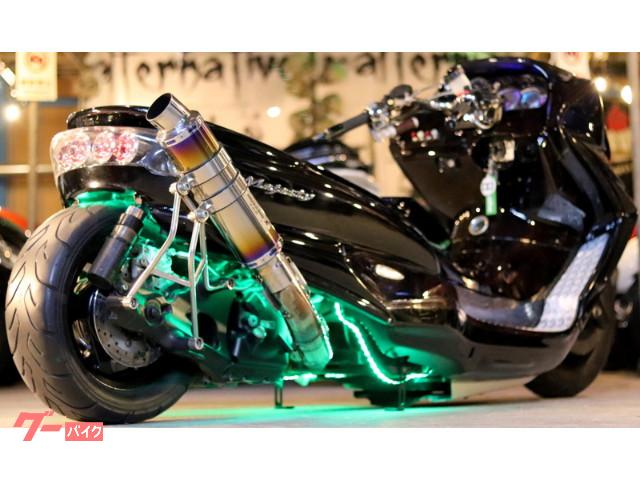 超激安 ロンホイ ﾏｼﾞｪｽﾃｨｰC/250cc/前後ｴｱｻｽ/ﾛﾝﾎｲ/LED/ｽﾋﾟｰｶｰ エアサス ...