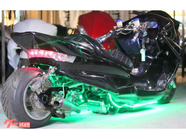 マジェスティC　マジェC 太足　アドバン 前後太足化によるスタンダードスタイルのマジェCカスタム プロが造る