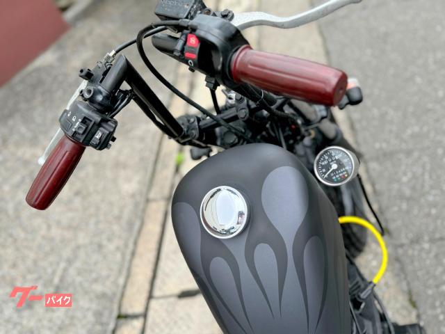 ftr223 チョッパー　フリスコ ホンダ FTR223ニュースクールチョッパー ボバー ファイヤー柄