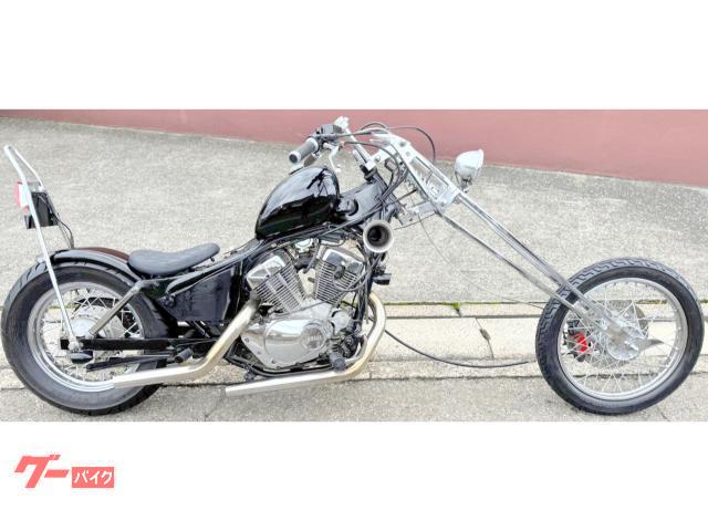 ゆーと　ビラーゴ250用チークバー　超ゴツパワー　送料無料 ヤマハ XV250ビラーゴ 極悪ガーターフォーク チョッパー Pタンク