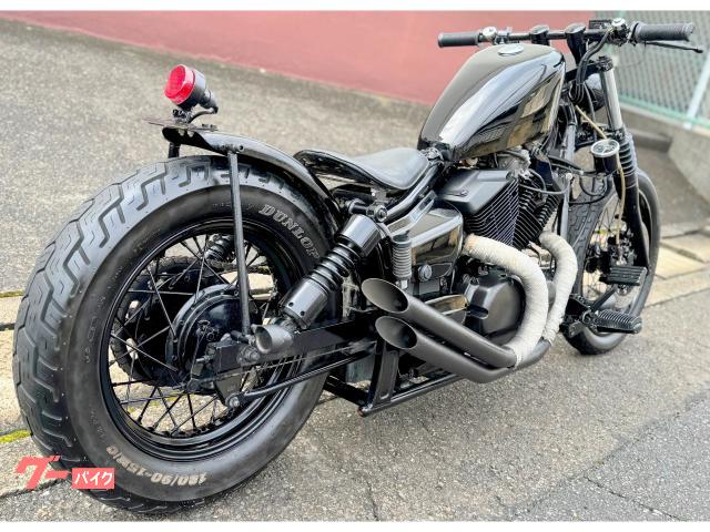 ドラッグスター２５０暗黒艶消ニューロッド　チョッパー　ボバー　ＳＳタンク　Ｋ＆Ｗコイル移設キット　キー移設　オールドスクール改造