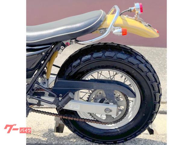 スズキ バンバン200ビックフット前輪太足 マスタードRAD