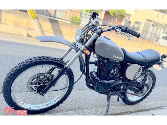 カワサキ 250TR前輪21インチホイール大型化 アップフェンダー