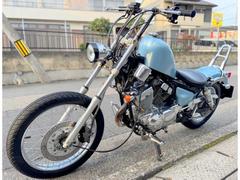 ヤマハ　ＸＶ２５０ビラーゴ　ＳＳタンクチョッパー　パステルライトブルー塗装　ライザーレスハンドル　フリスコシーシーバー　ＭＹ１９９４