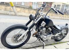 ヤマハ　ＸＶ２５０ビラーゴＴＨＵＮＤＥＲボバー　令和チョッパー　極太タイヤアウトブレイク　ＳＳタンク　リジットソロシート　ロボットハンドル