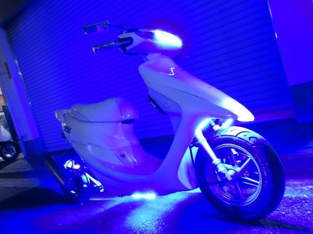 ホンダ ライブDio ZX ZX ロンホイカスタム・フルブルーLED
