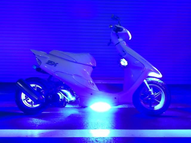 ホンダ ライブDio ZX ZX ロンホイカスタム・フルブルーLED