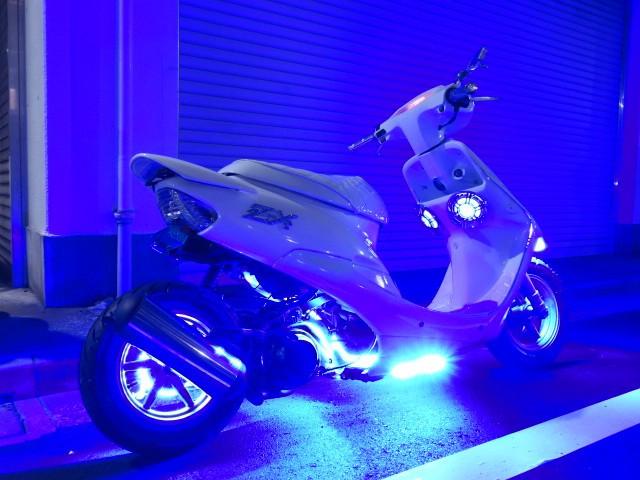 ホンダ ライブDio ZX ZX ロンホイカスタム・フルブルーLED