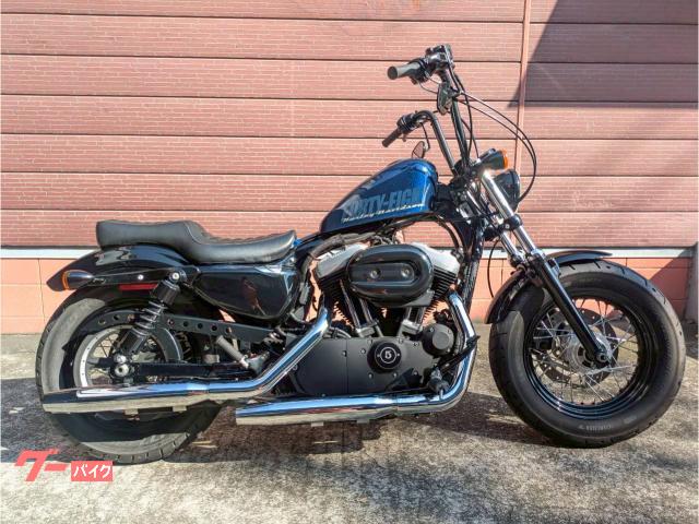 ＸＬ１２００Ｘ　フォーティエイト　エイプハンドル　サイドナンバー　社外マフラー　セキュリティー　二人乗り　マイル表示メーター