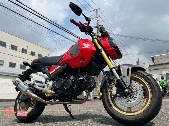 グロム　レバー　グリップ　ミラー　ヘルメットロック