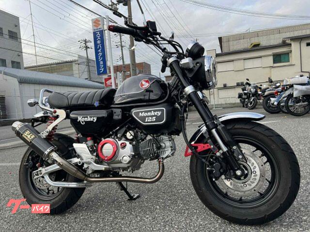 モンキー１２５　ヨシムラフルエキ　Ｇクラフトスイングアーム・バックステップ　シート　ショック　他カスタム多数