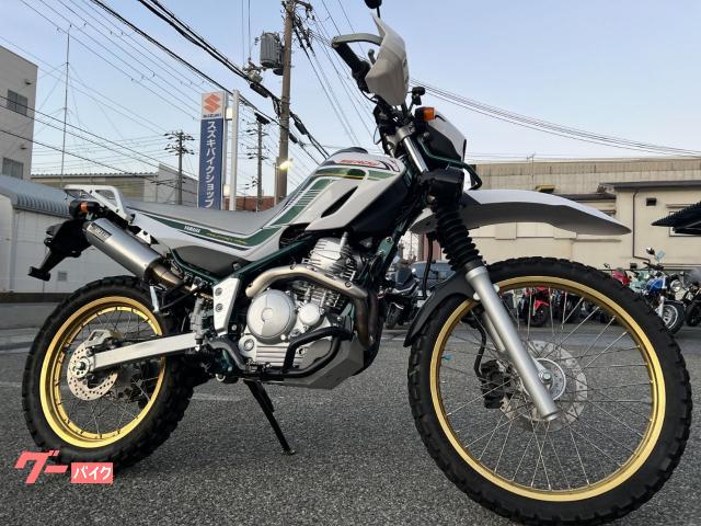 セロー２５０　モニター付き前後カメラドラレコ　ＥＴＣ　フルエキ　パフォーマンスダンパー　ＵＳＢ　エンジンガード　キャリア　レバー
