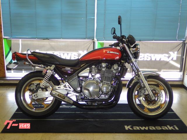 ＺＥＰＨＹＲ１１００　逆車　火の玉カラー　ＷＰリヤショック　ＭｉｄＫｎｉｇｈｔモナカマフラー　Ｚ１風テール回り　メッキＦフェン