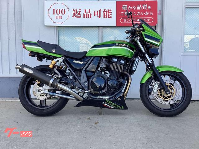 ZRX400 セパハンカスタム Nojima製フルエキマフラー オーリンズサス