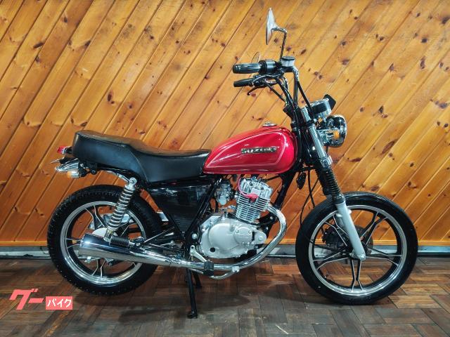 スズキ ＧＮ１２５Ｈ アップハン フロントフェンダーレス 純正マフラー穴あけ加工カスタム｜バイクショップ ロミオ 世田谷環七店 （株）ＲＥＡＬ  ＥＹＥＳ｜新車・中古バイクなら【グーバイク】