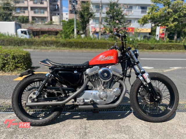 ＸＬＨ８８３　スポーツスター　トラッカーカスタム　リジットマウント最終　２．２ガロンタンク　ワンオフナンバーステー　セッテイング済