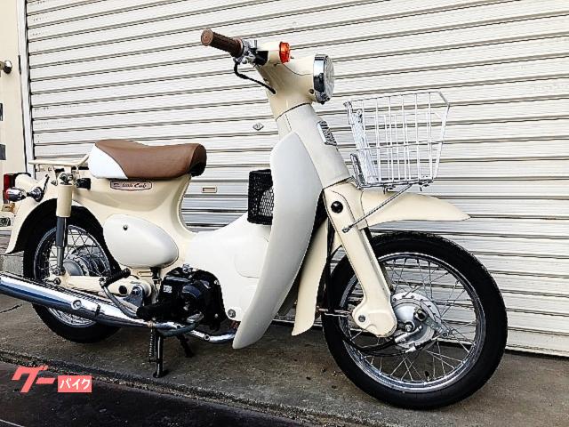 【商談中】リトルカブ！低走行！セル付！4速ミッション！ バージンベージュ！整備済み！すぐ乗れます！カスタムベース！ ホンダ リトルカブ フルノーマル 4サイクル インジェクション セル