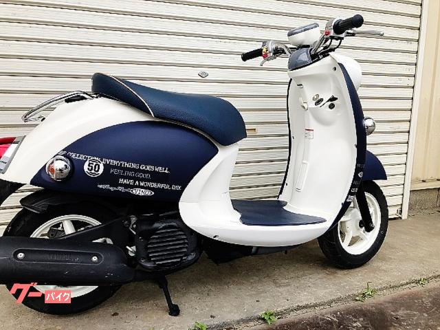 『取引中』ヤマハ　ビーノ　4スト　青×白コンビ　状態いいです『走行18000ｋｍ』 ヤマハ ビーノ 4サイクル フルノーマル インジェクション 1000台