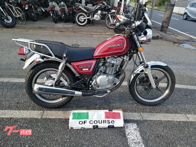ＧＮ１２５−２Ｆ　保険１年付き　４スト　キャブ車　セル付　ＭＴ　レッド