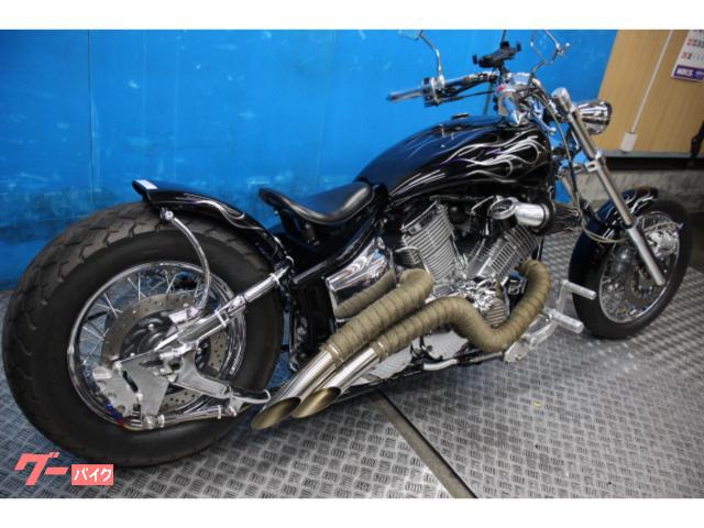 ドラッグスター 1100 vp13j スラッシュマフラー 00-08 BC-VP13J ヤマハ ドラッグスター1100 フルエキゾースト