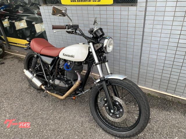 カワサキ２５０TR ホワイトブロスマフラー　キャブ車用 カワサキ 250TR 2005年モデル キャブレター カスタムマフラー