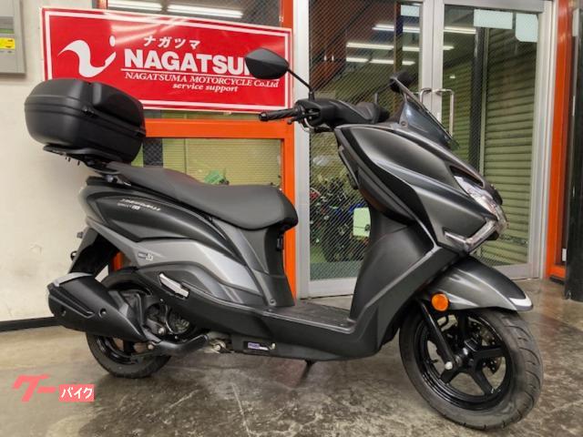 バーグマンストリート１２５ＥＸ　２０２３年モデル　ワンオーナー　リヤＢＯＸ付　純正キー２本有　取説有